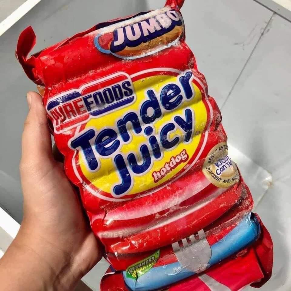 PUREFOODS TENDER JUICY HOTDOG(1KG PER PACK)CLASSIC AND JUMBO BOTDOG