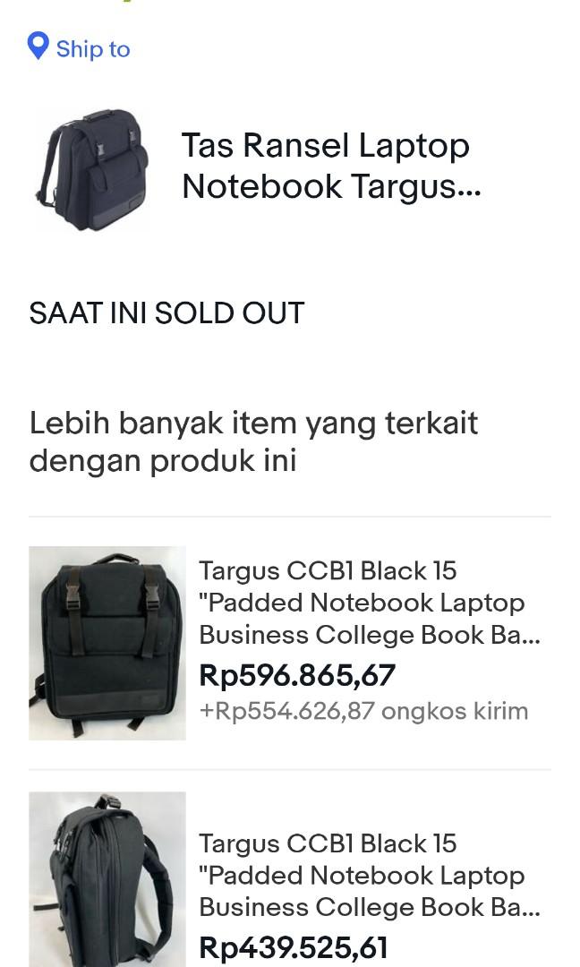 Ransel tasgus cc b1, Fesyen Pria, Tas 