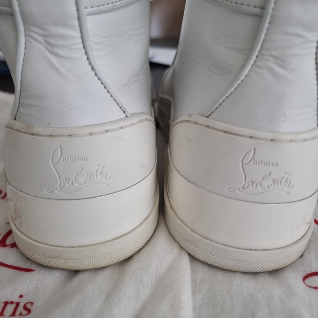 White louboutin on sale high tops