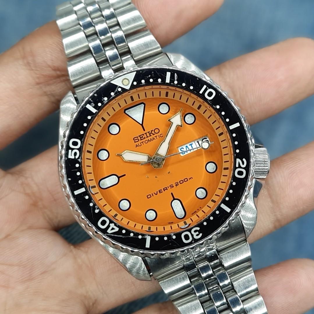 Rare Seiko SKX011K 7S26 0020 Diver s 200 Meters Automatic Men s Watch