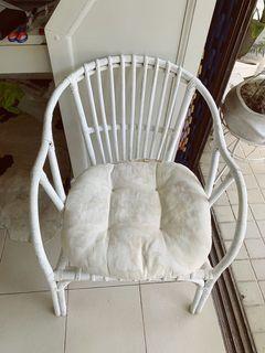 Rattan Chair painted white