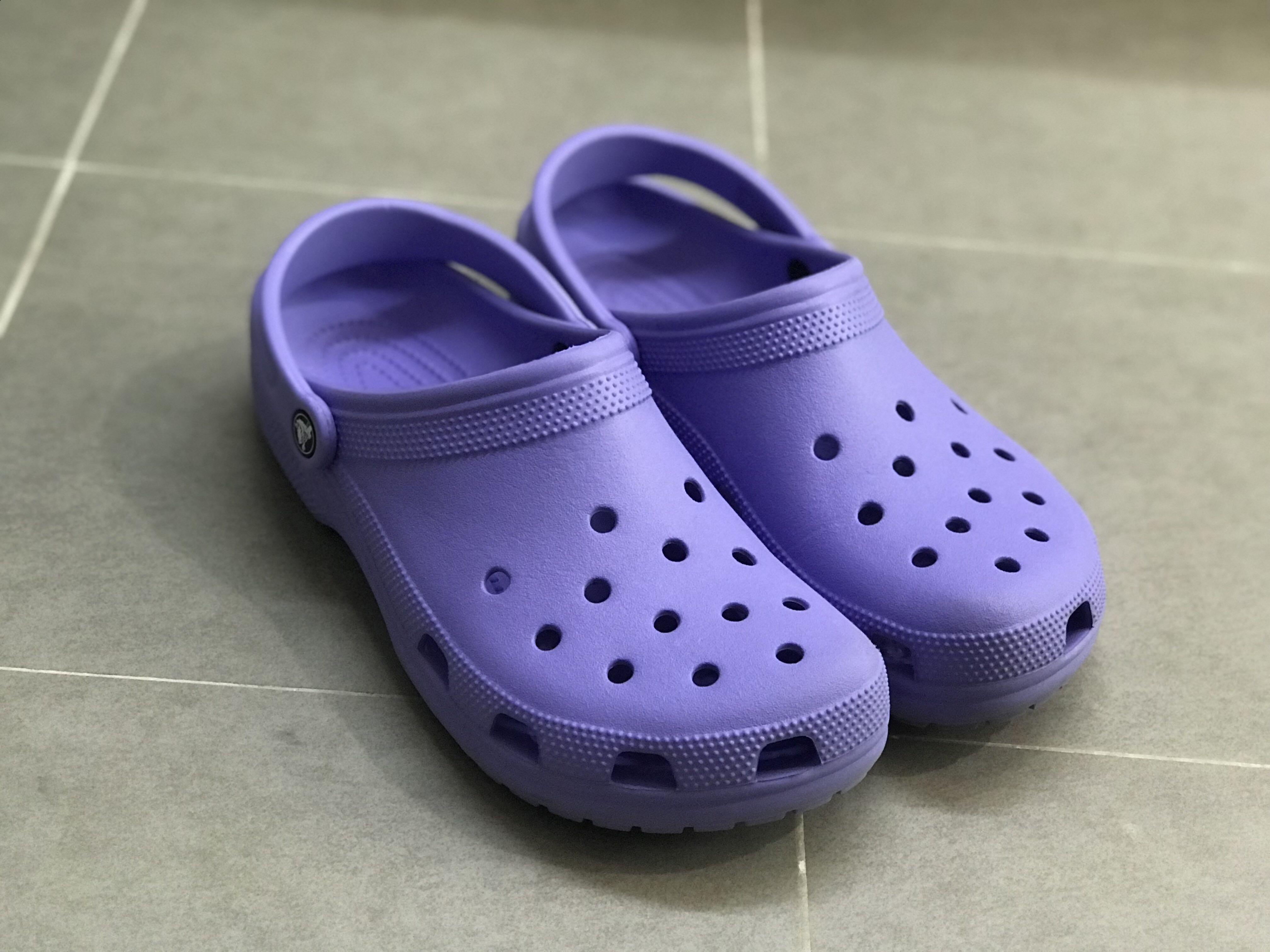 Crocs ? real (purple), Men's Fashion, Footwear, Casual shoes on Carousell