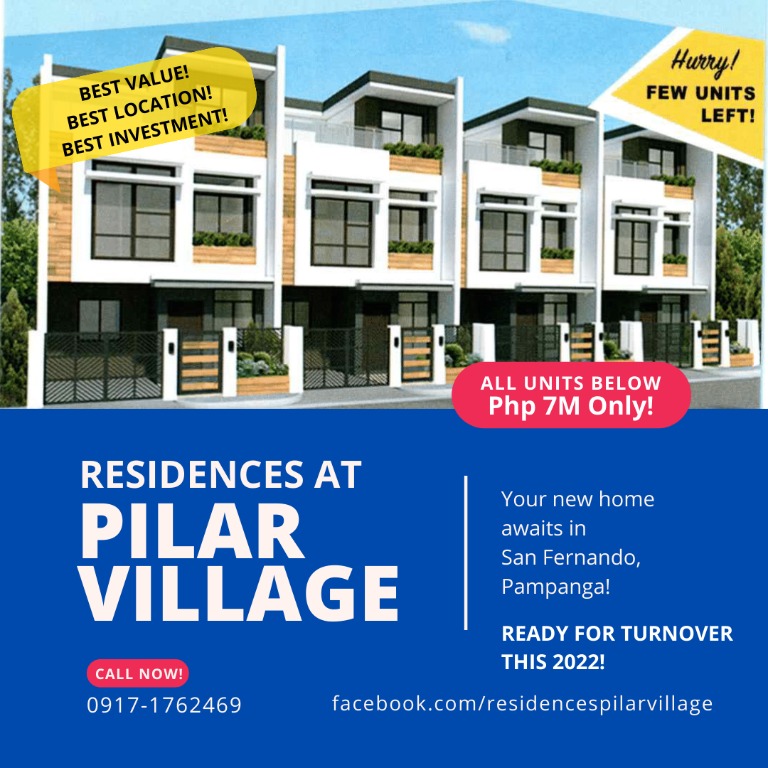 Residences at Pilar Village San Fernando Pampanga, Property, For Sale