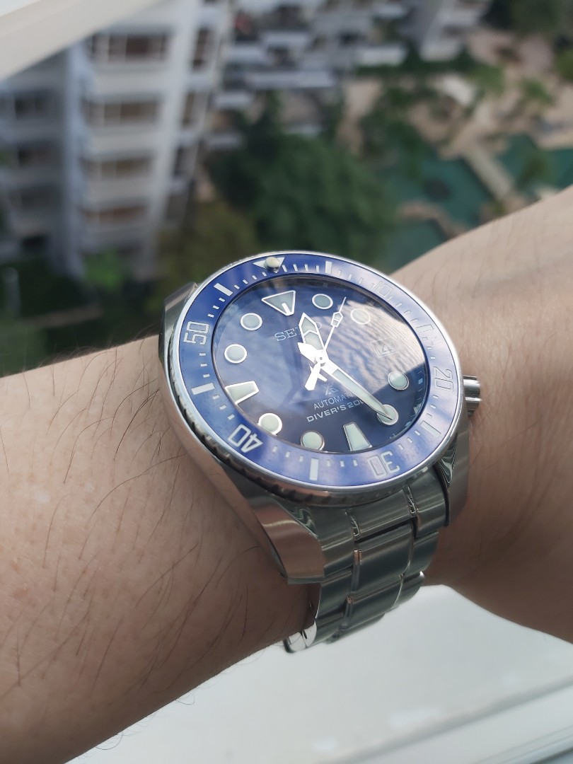 Seiko Sumo SBDC033 with domed sapphire crystal and ceremic bezel