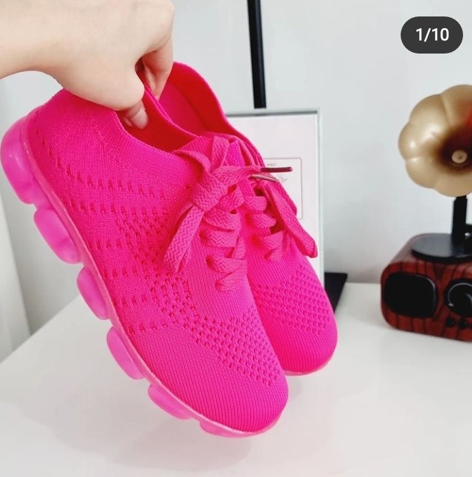 Jual Justice Justice Girls Flyknit Pink Sneakers - Sepatu Kets