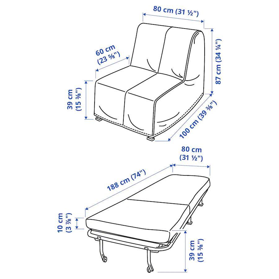 Sofa bed (Category: Bed Frames & Mattresses) located in Singapore. Submitted by theraindrops (Listing ID 1172883591, Image 2). Description: Ikea selling it now at $399 Got it for helper but she is not used to it… prefers sleeping on the floor… Self-collection at bukit panjang .