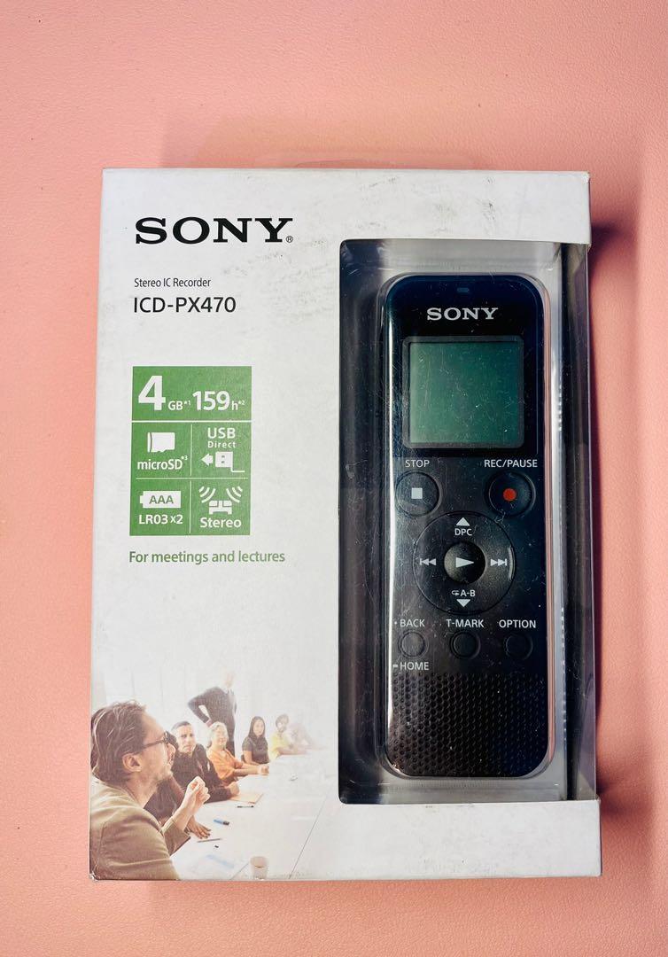 SONY RECORDER (ICDPX470), Audio, Voice Recorders on Carousell