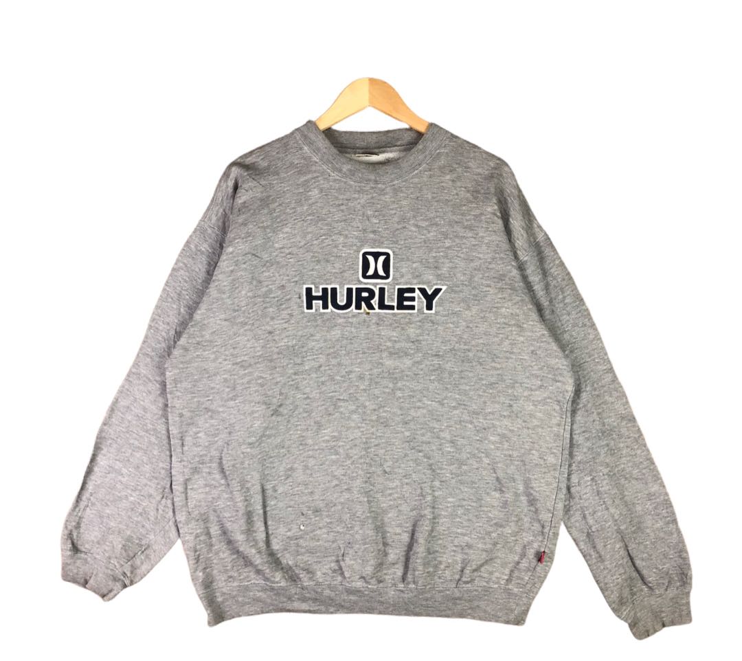 Vintage vtg sunfaded hurley brand big logo sweatshirt, Men's