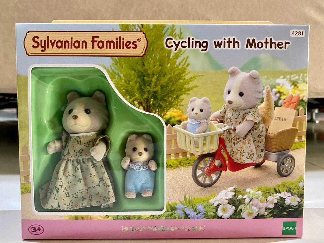 Sylvanian families clearance cycling with mother