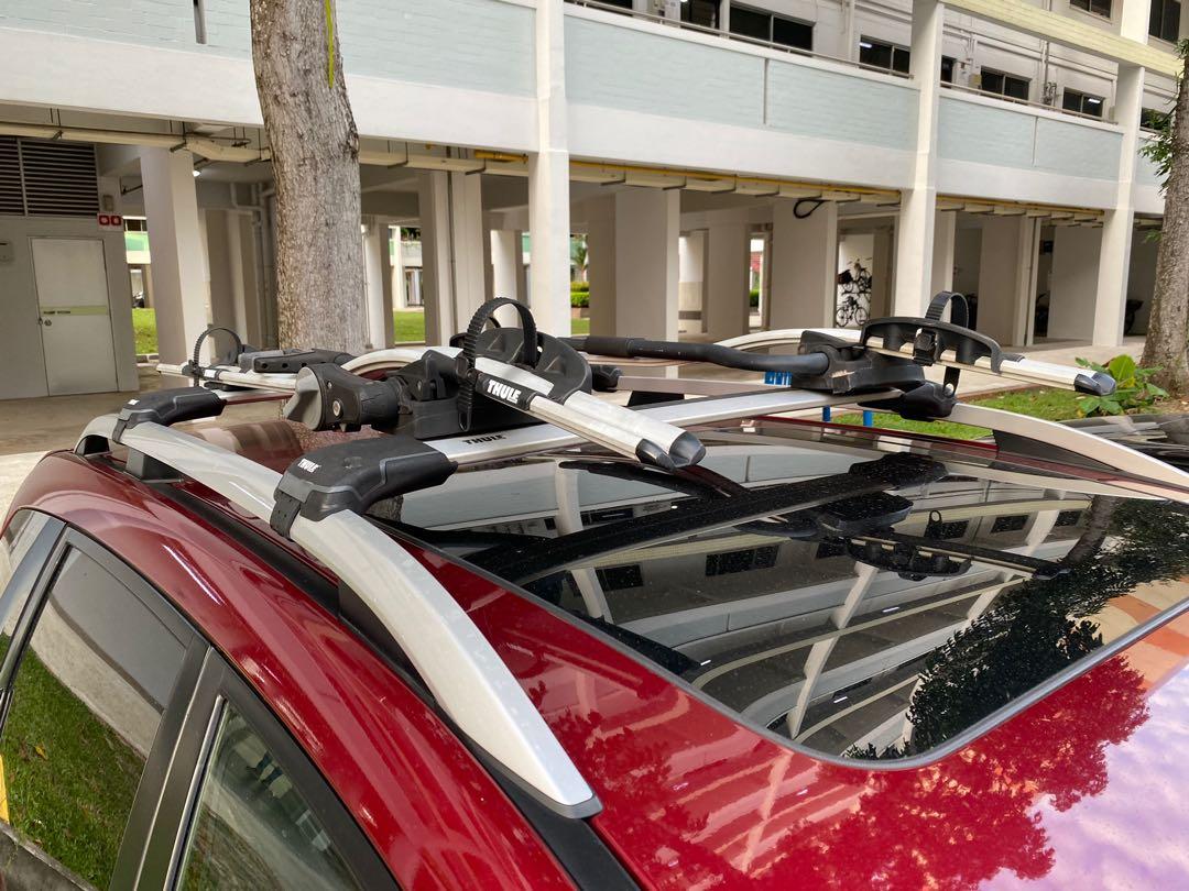 Thule Wingbar Edge 9582 roof rack pro ride bike rack for Subaru