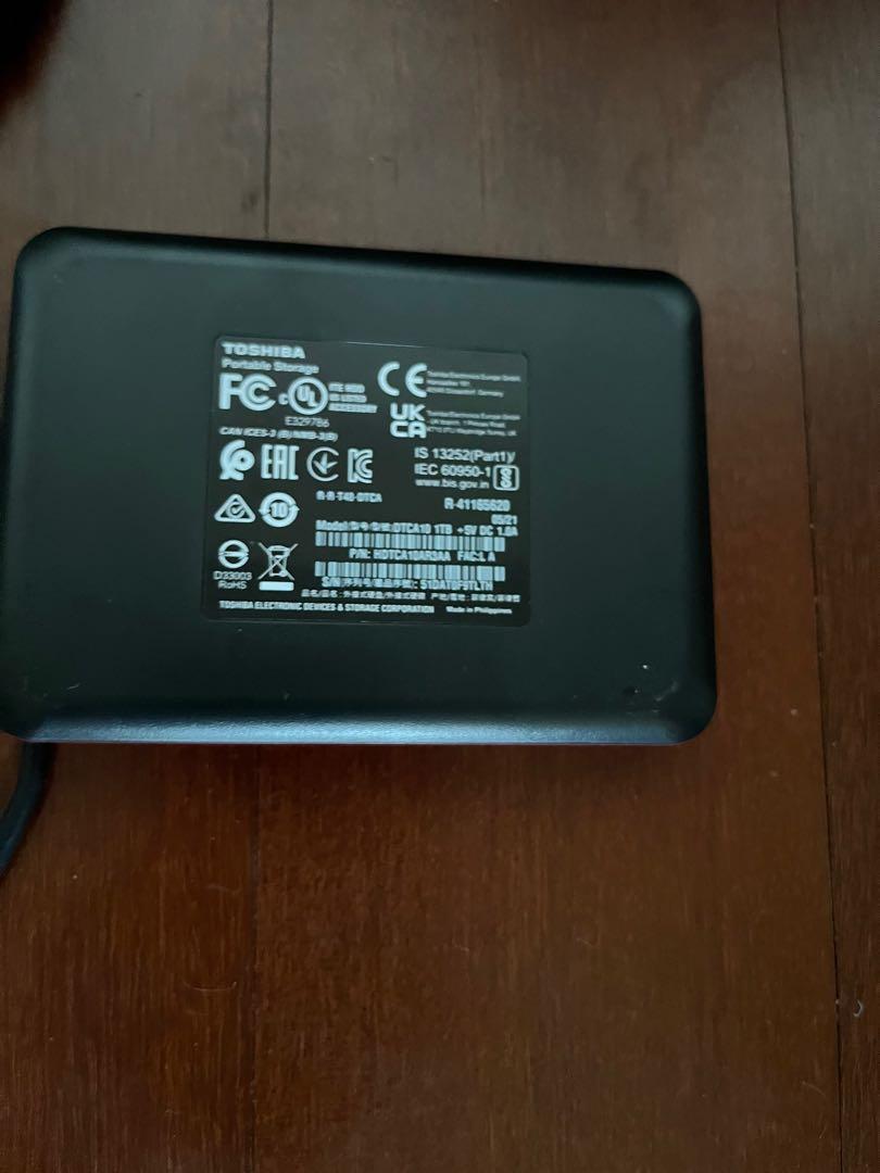Toshiba external hard drive 1TB, Computers & Tech, Parts