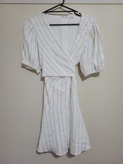 Tussah wrap dress