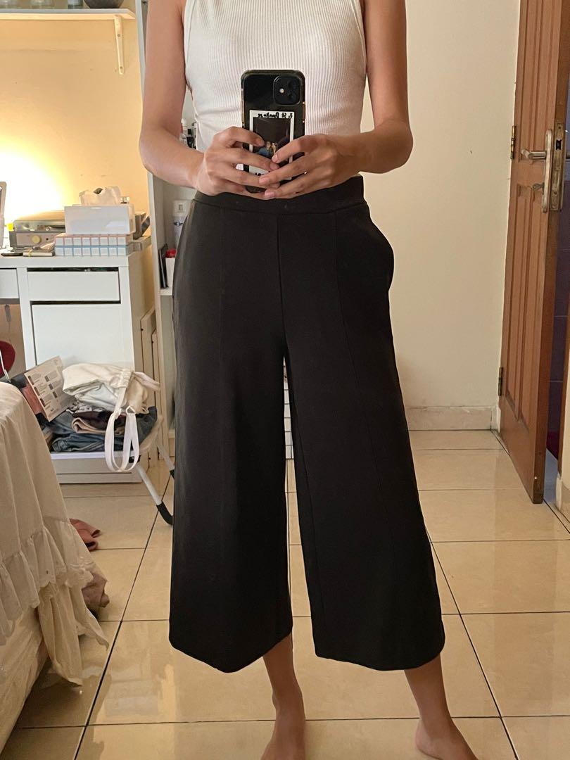 Uniqlo Green Ankle Pants Culotte