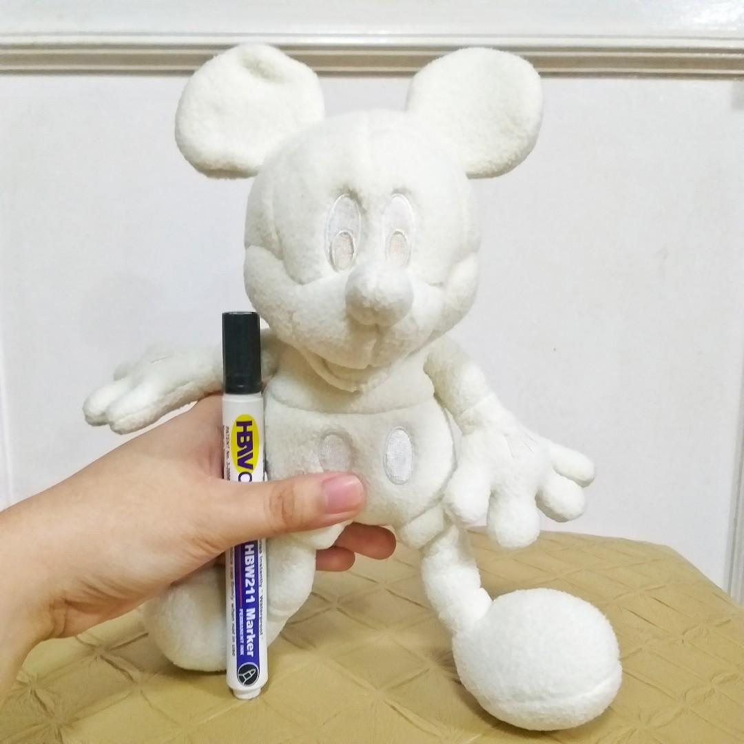 White mickey mouse plush discount
