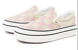 Vans SlipOn ComfyCush 粉紅格仔厚底鞋63016073016195110