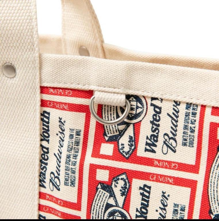 Verdy x Wasted Youth x Budweiser Monogram Canvas Tote Bag, 女裝