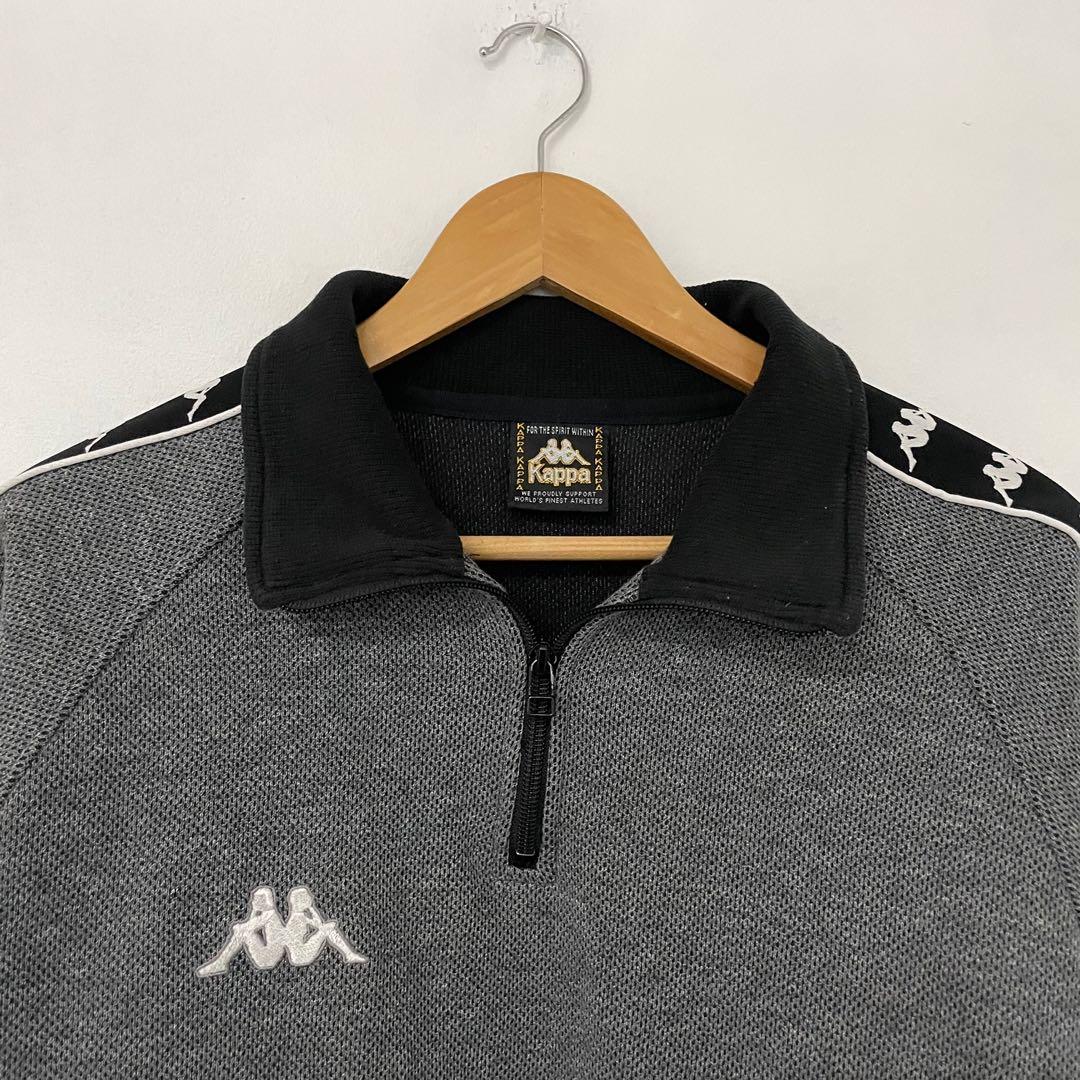 Vintage Kappa Side Tape Half Zipper Sweatshirt Men s Fashion