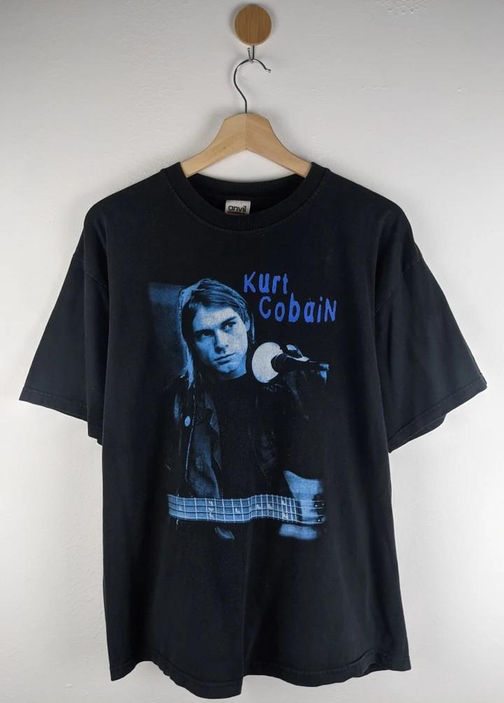 Vintage Kurt Cobain Nirvana shirt grunge sonic youth Size: US L shirt,  Men's Fashion, Tops  Sets, Tshirts  Polo Shirts on Carousell