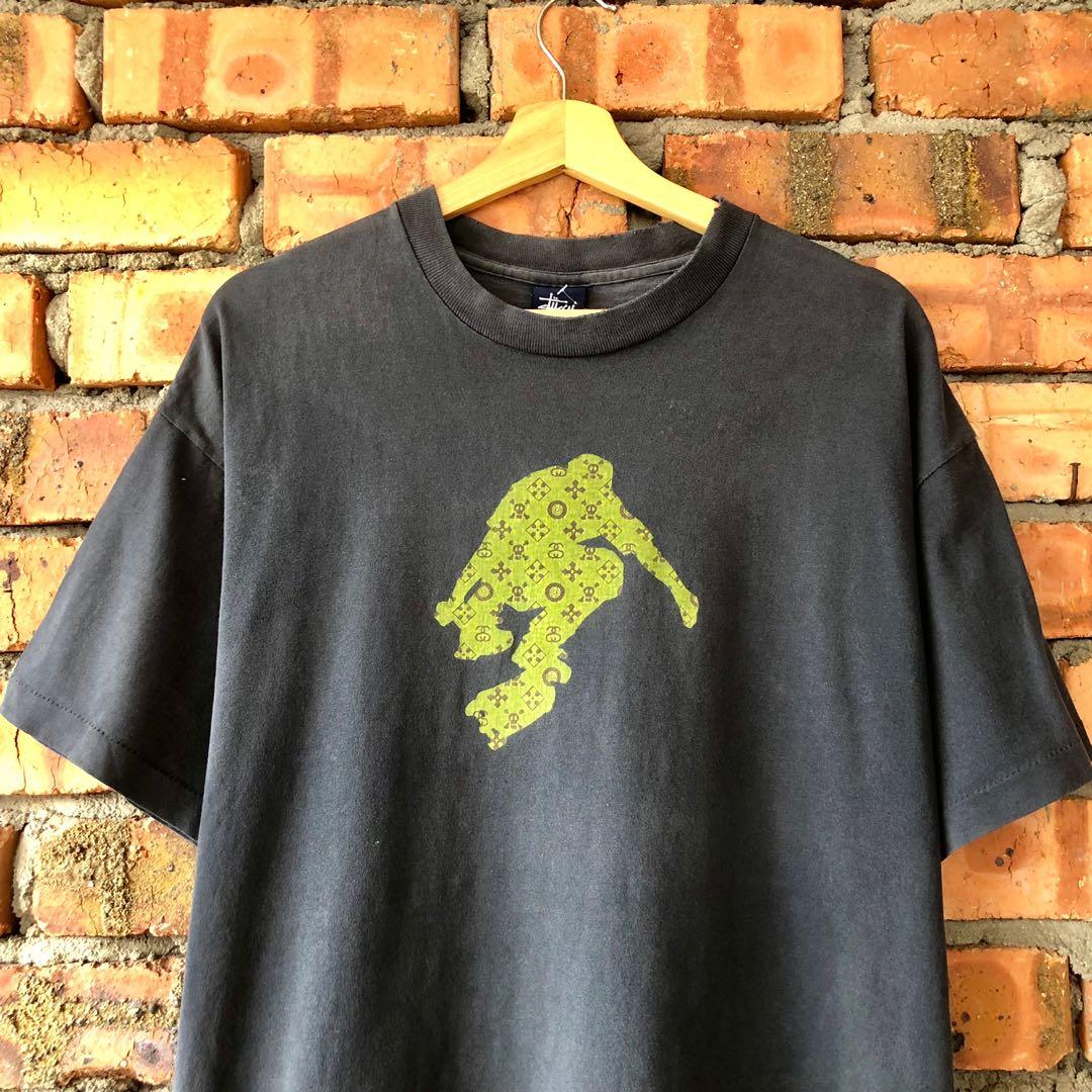 vintage stussy skate monogram t shirt, Men's Fashion, Tops & Sets, Tshirts  & Polo Shirts on Carousell