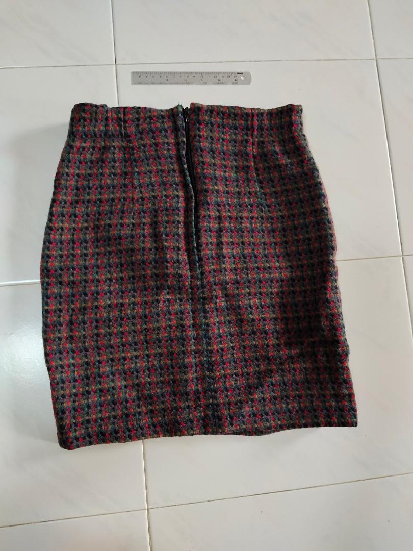 80s tweed skirt clearance