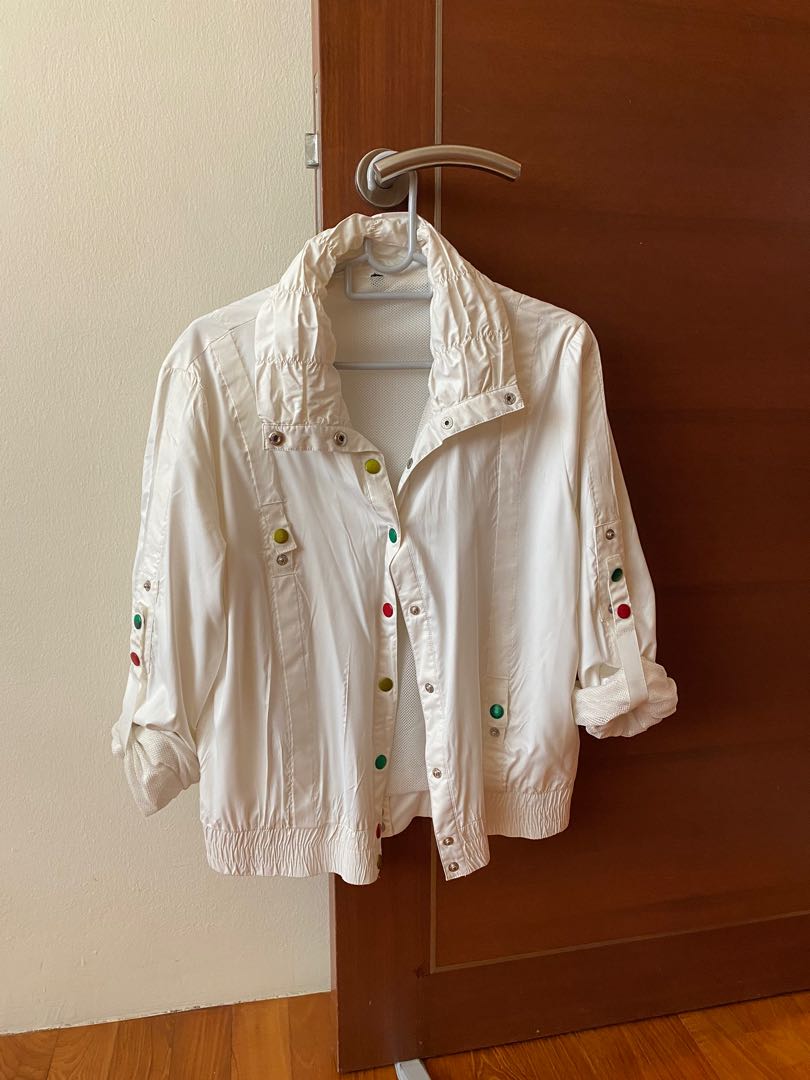 vintage white jacket, Women's Fashion, Coats, Jackets and Outerwear on
