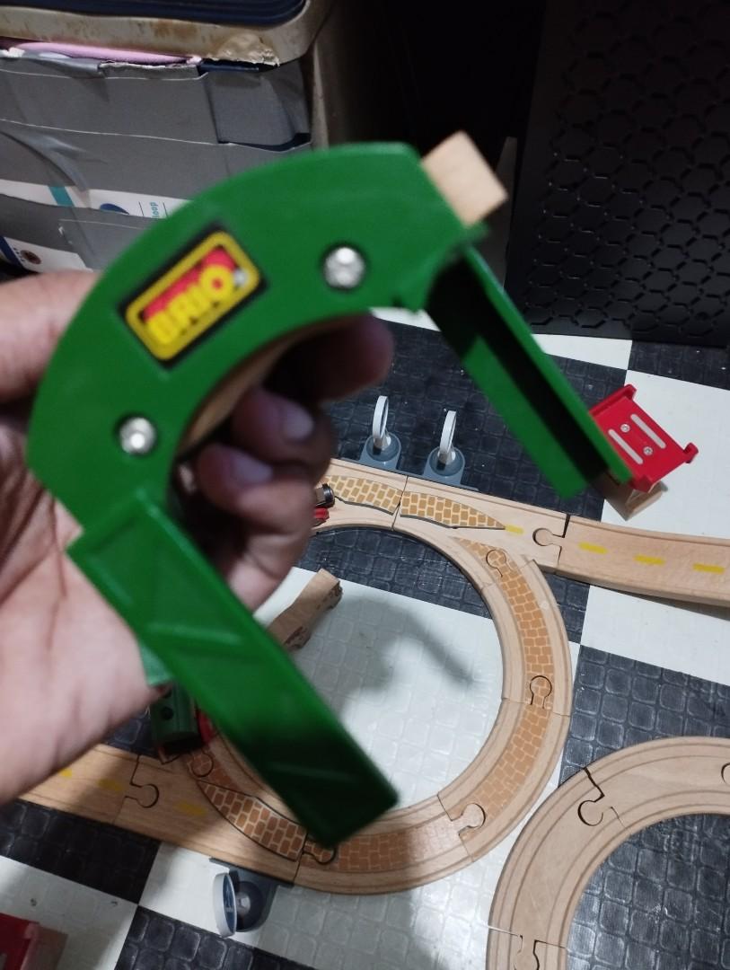 WOODEN RAIL TRACK, Hobbies & Toys, Toys & Games on Carousell
