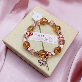 Yellow Azeztulite Bracelet