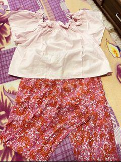 Zara kids  top & bottom pair size 8