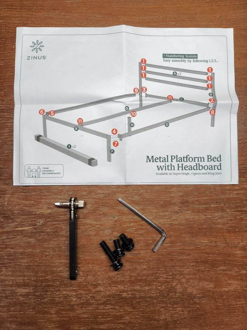 Zinus Mia Modern Studio 14 Inch Platform 1500H Metal Bed Frame With Headboard (Furniture on amazon)