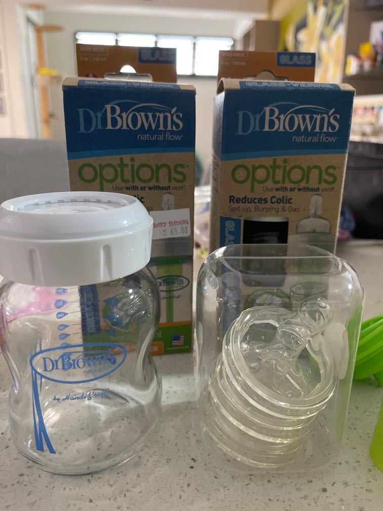 03 Dr brown 150ml glass bottles, Babies & Kids, Nursing & Feeding