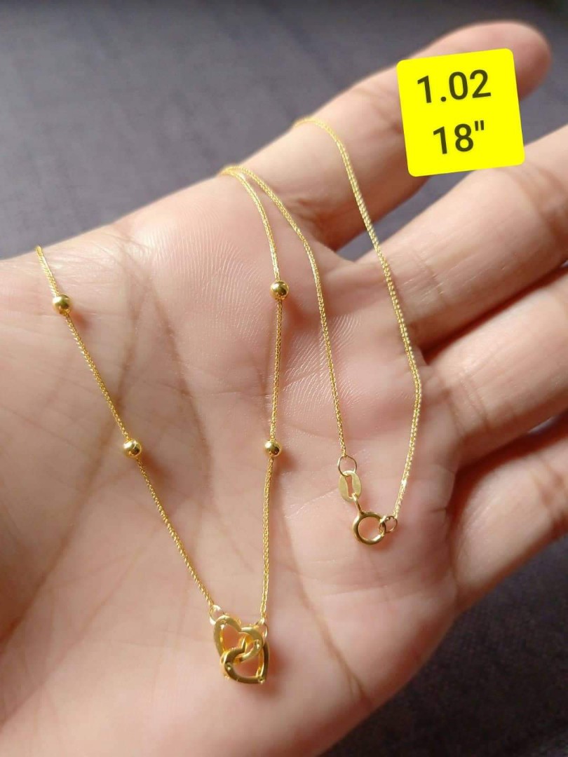 18K Saudi Gold Cartier heart necklace Women s Fashion Jewelry Organizers Necklaces on Carousell