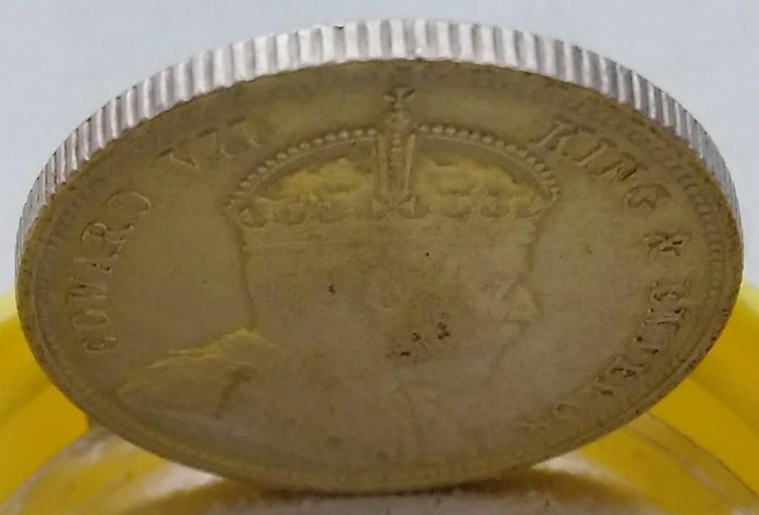 1903年英屬錫蘭(今斯里蘭卡)50分流通銀幣-英國鑄造, 興趣及遊戲, 收藏品及紀念品, 錢幣- Carousell