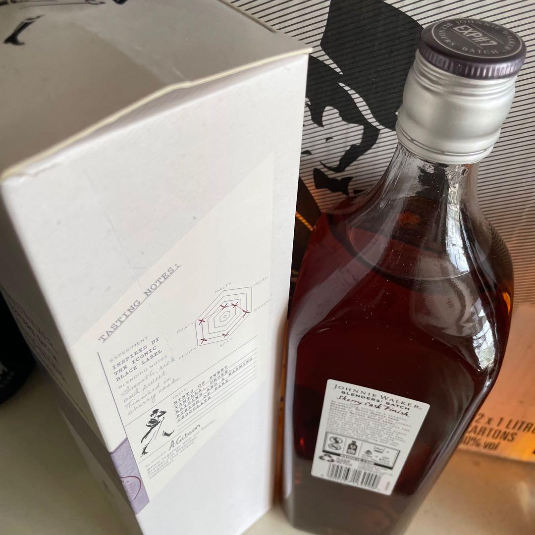 1L JW 12 Sherry Cask Finish whisky Johnnie Walker Black Label EXP 7