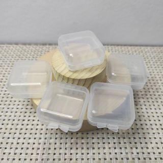 5 pcs. Mini Clear Plastic Box Jewelry and Small Crafts Container Storage Box