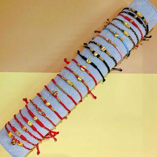 999 足金小金粒手繩 small gold charm bracelet