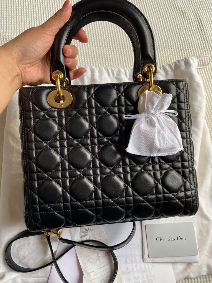 Authentic Medium Lady Dior Sakura Pink — beat the price increase , Luxury,  Bags & Wallets on Carousell