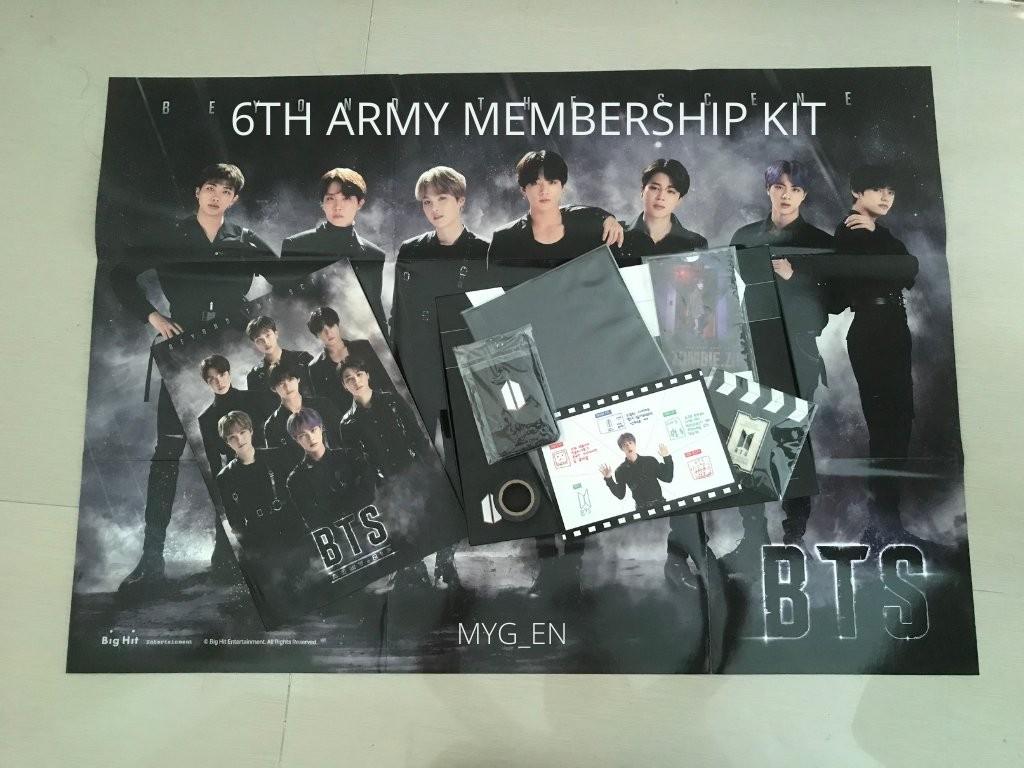 全新未拆防彈少年團六期會員禮BTS 6th army membership kit, 興趣及