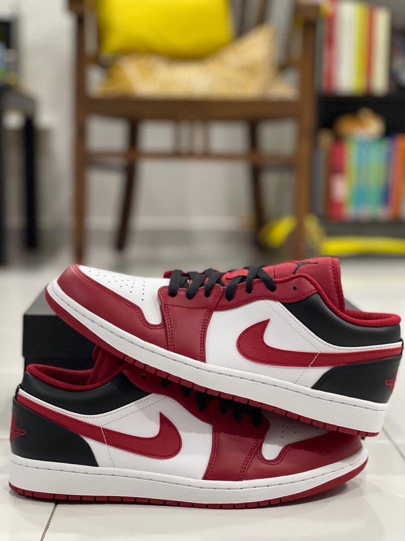 jordan low gym red black