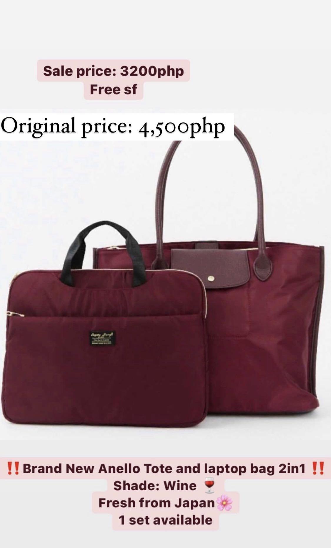 Anello Tote Bag and Laptop Set, Luxury, Bags & Wallets on Carousell