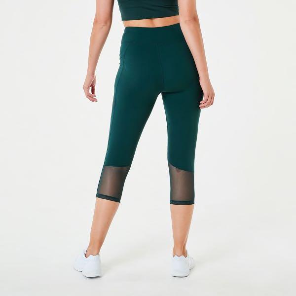 Forever 21 mesh green leggings, Women's Fashion, Activewear on Carousell