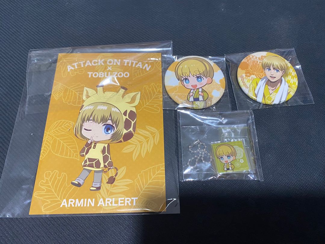 Armin Raku Spa Attack on Titan AOT Armin Arlert Tobu Zoo/Raku Spa merchandise, Hobbies ...