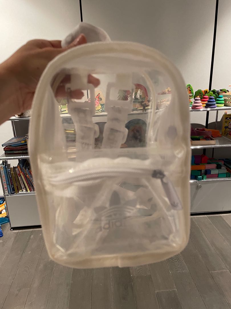 Authentic Adidas PVC clear backpack, Women's Fashion, Watches