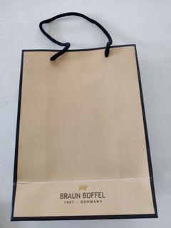 Authentic Braun Buffel Germany medium size  paper bag