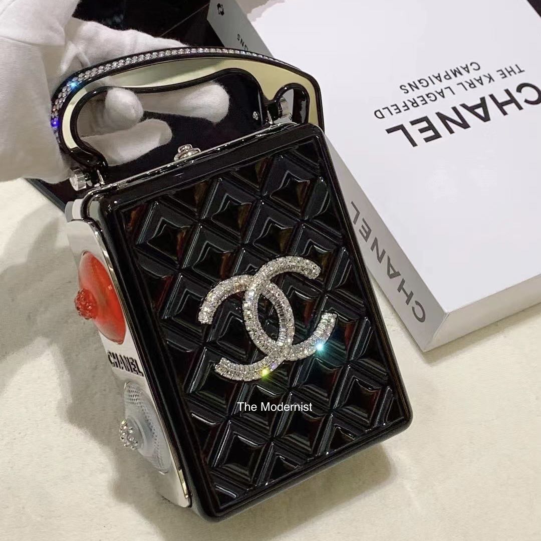 New CHANEL Bird Cage Bag-A Unique Runway Evening Bag From 2020-202 FW  Collection 