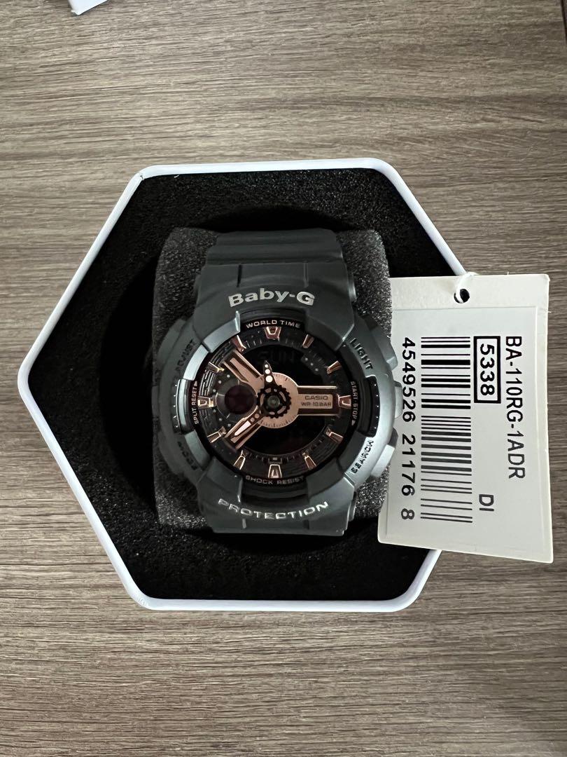Baby g rose gold and black on sale