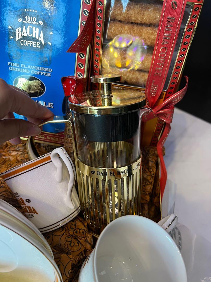 Bacha Coffee set with coffee cup saucer and coffee press, Food & Drinks ...
