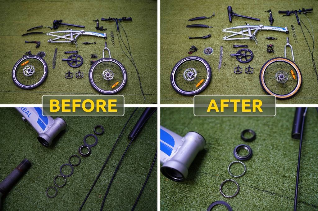 Bicycle overhaul servicing [For all bikes including trifold, bifold
