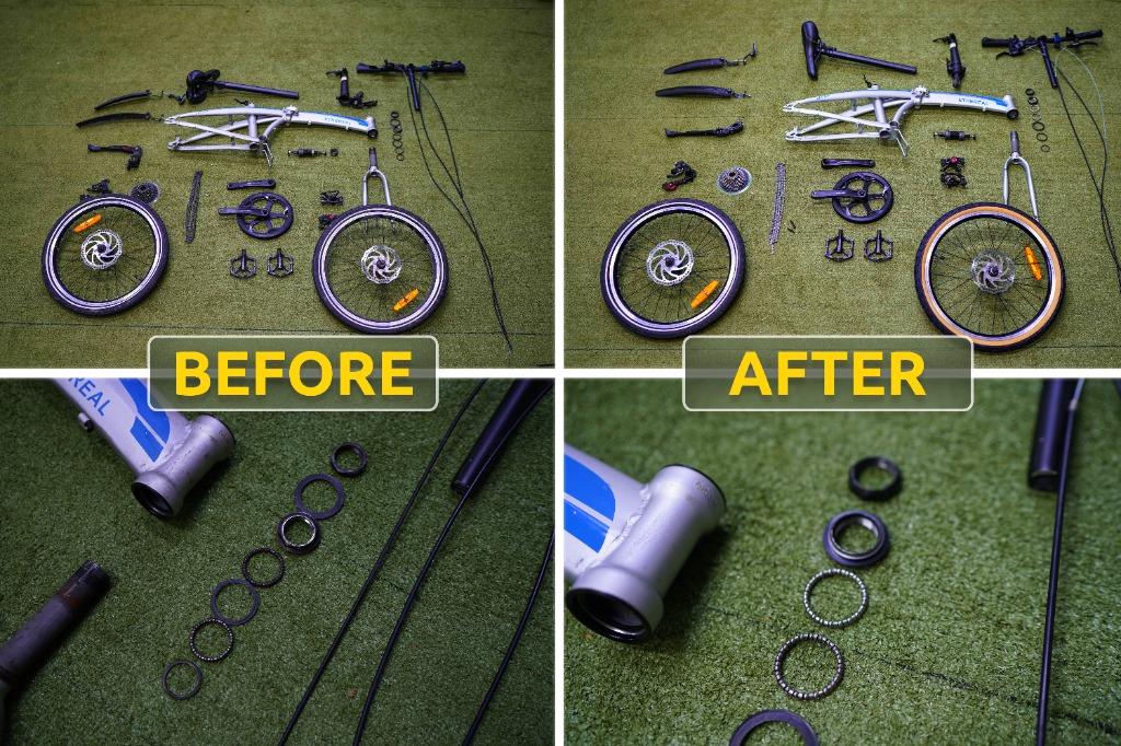 Bicycle overhaul servicing [For all bikes including trifold, bifold
