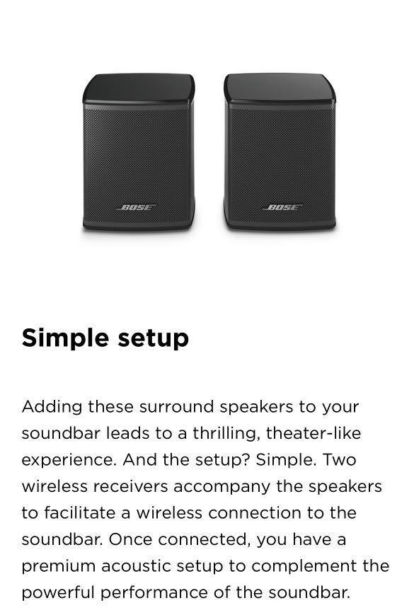 Bose surround speakers setup hotsell