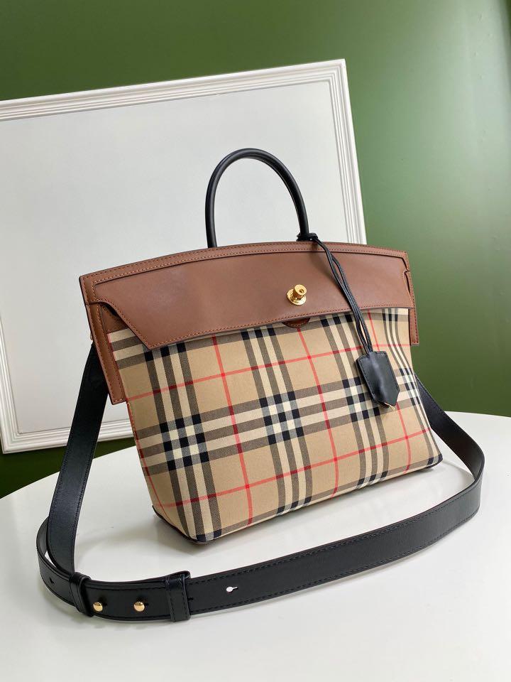 Burberry handbag brown clearance